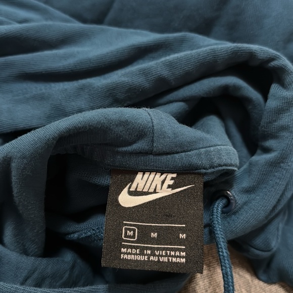 Nike Teal Blue Cropped Sweatshirt Hoodie Women’s Size M - Picture 7 of 7